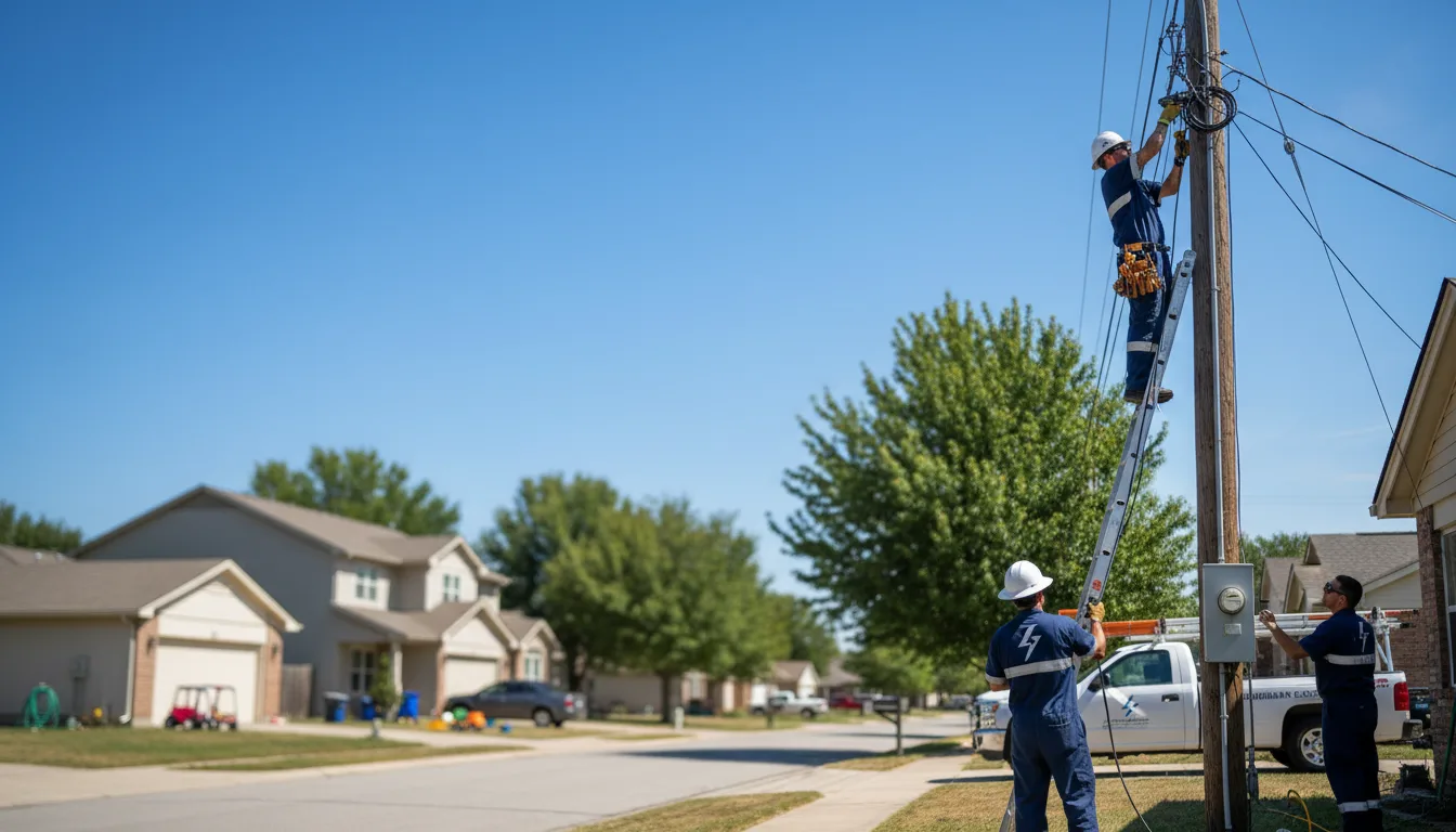 Residential electrician providing installation services in Fayetteville, NY